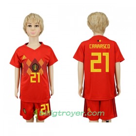 Billige Fotballdrakter Belgia Carrasco 21 Barn VM 2018 Hjemmedraktsett